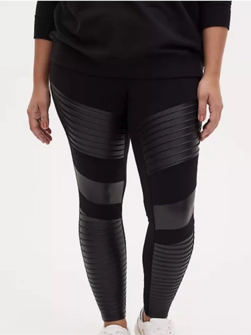 Torrid Faux Leather Moto Leggings